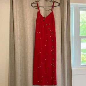 Midi spaghetti strap dress